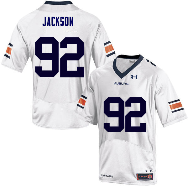 Men Auburn Tigers #92 Alec Jackson College Football Jerseys Sale-White